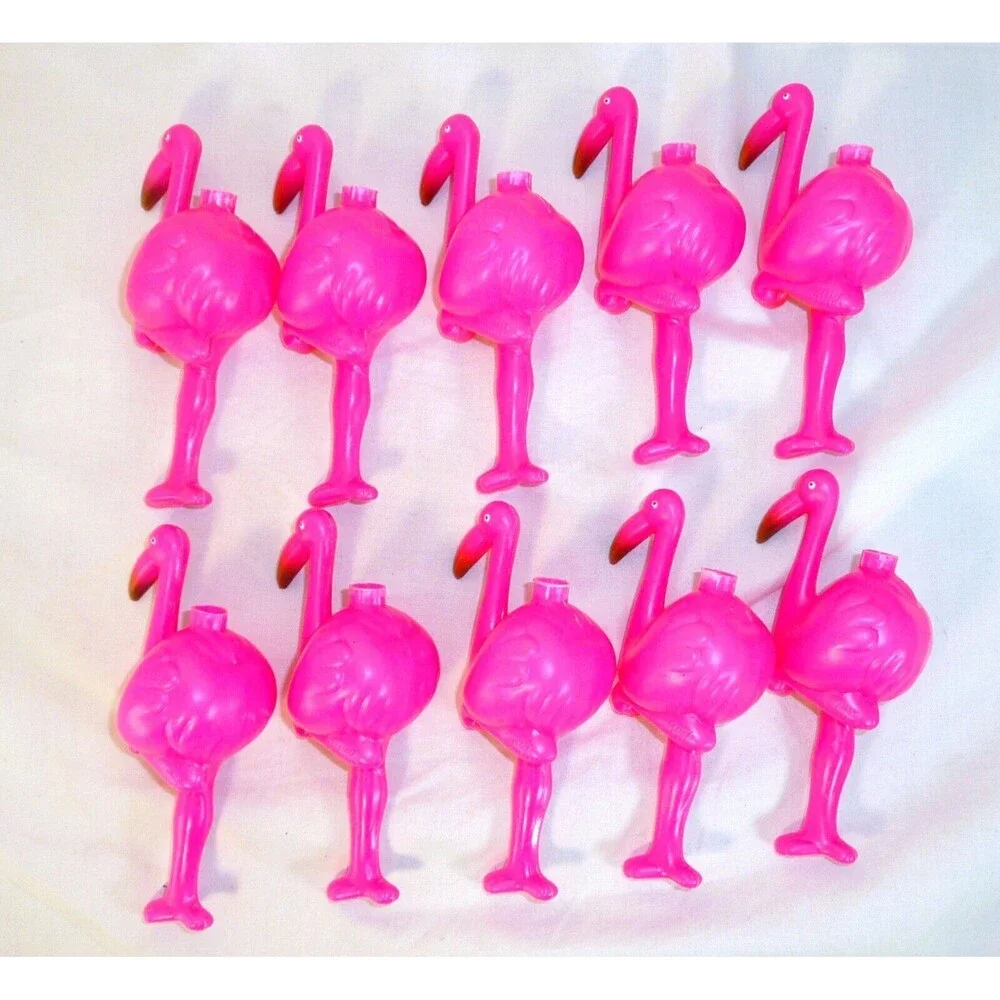 Lot 10 Plastic Blow Mold Pink Flamingo Twinkle String Light Covers Replacements